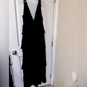 Lulu's Black Backless Maxi Dress